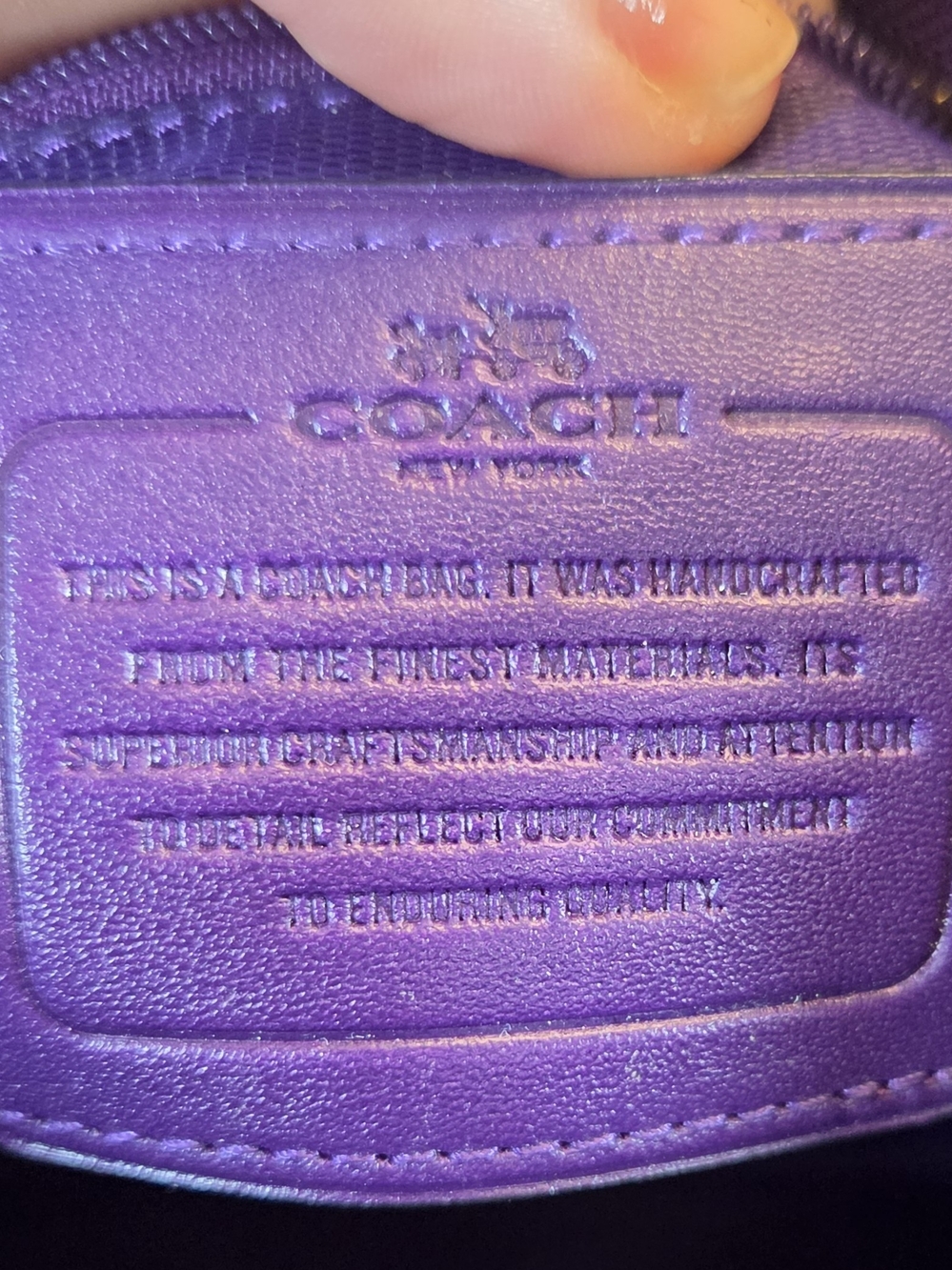 COACH Purple Leather Crosby Carryall - Picture 12 of 15